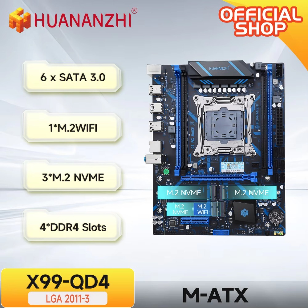 HUANANZHI X99 QD4 LGA 2011-3 X - E5 2696 V3 recensie en prijs