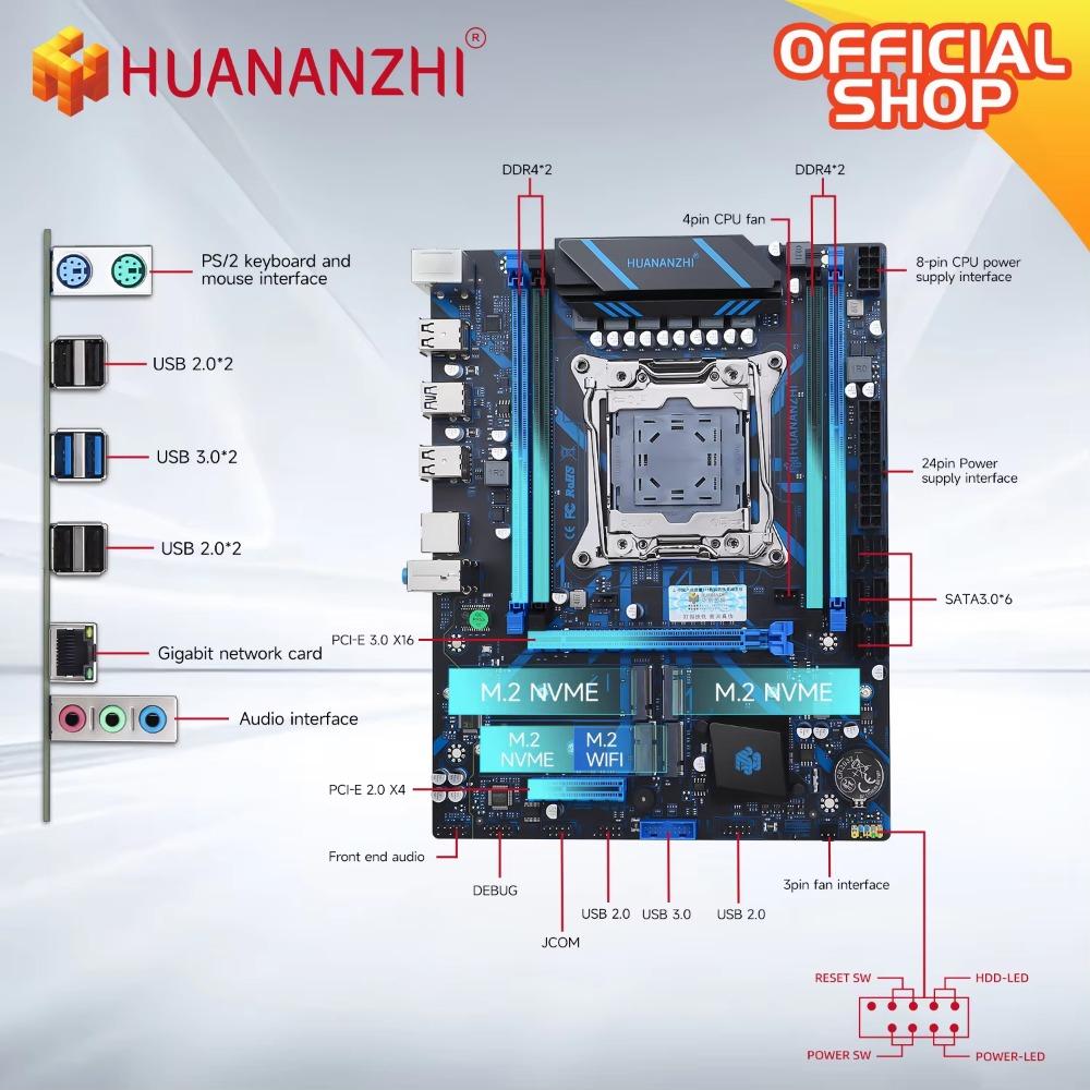 HUANANZHI X99 QD4 LGA 2011-3 X - E5 2696 V3 recensie en prijs